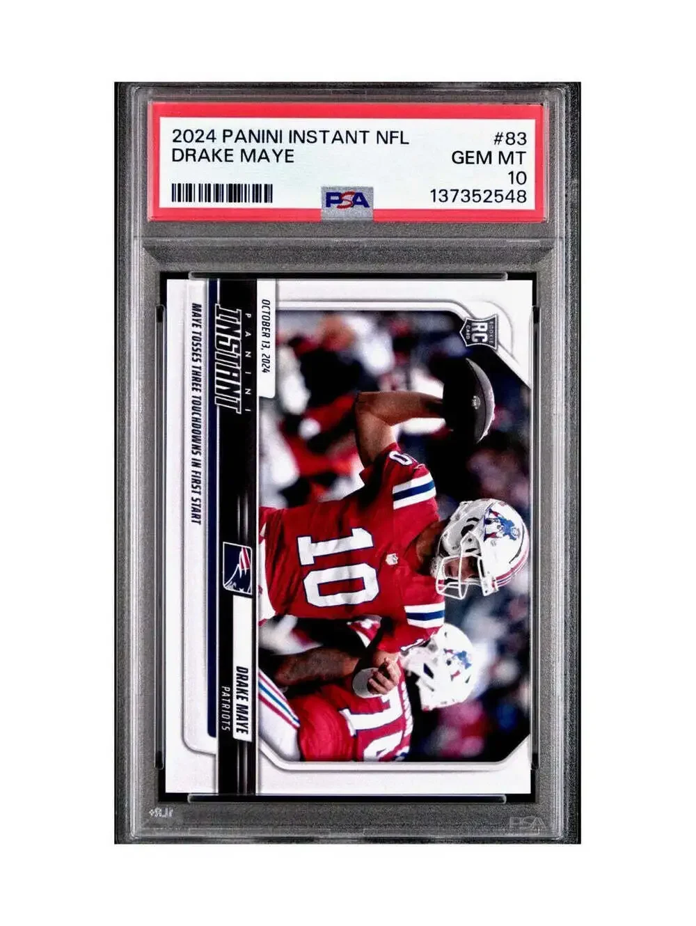 Drake Maye Rookie 2024 Panini Instant NFL #83 PSA 10 Gem Mint